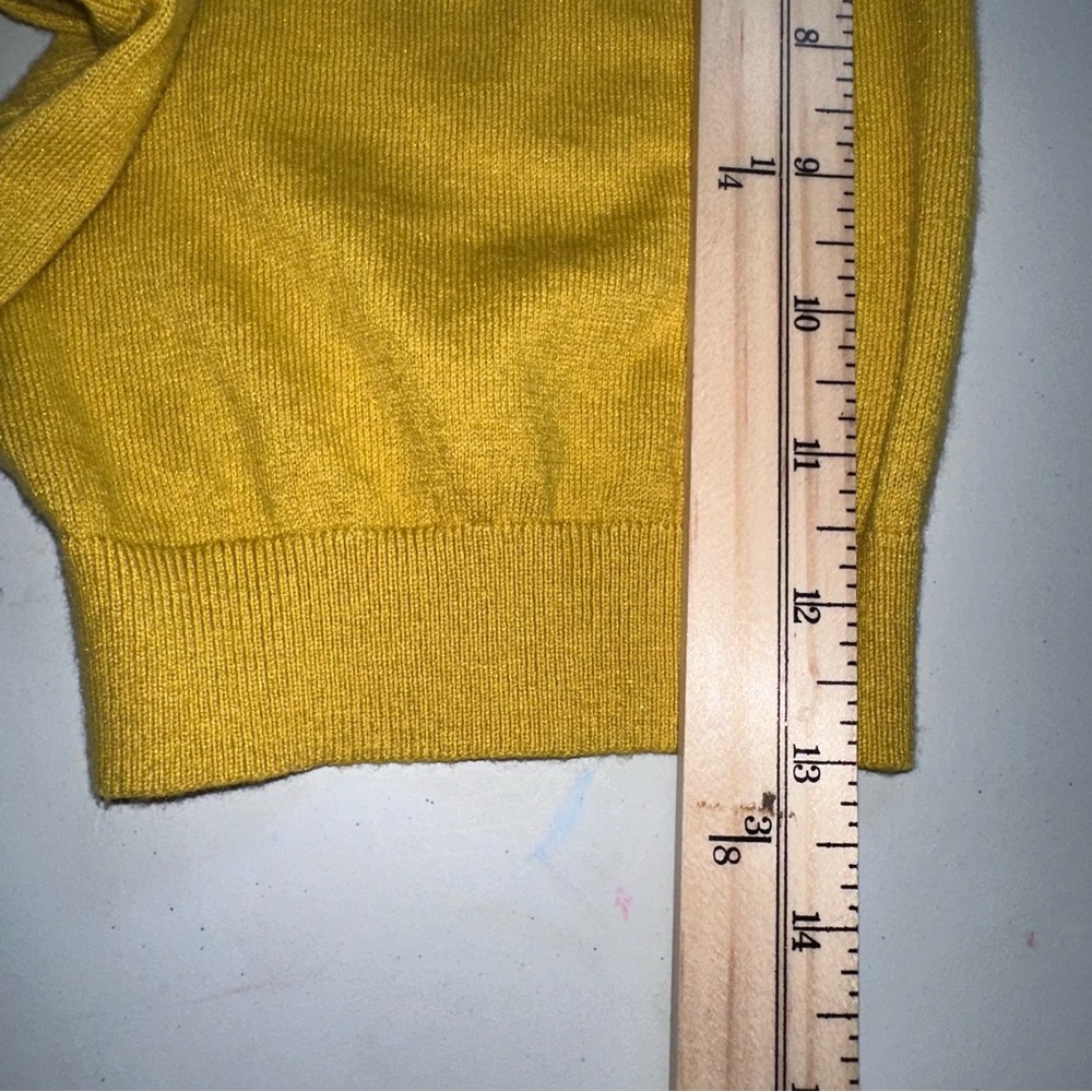 BODEN Women’s US 18 Silk Blend Cardigan Sweater Short Sleeve Yellow Soft - Picture 11 of 16